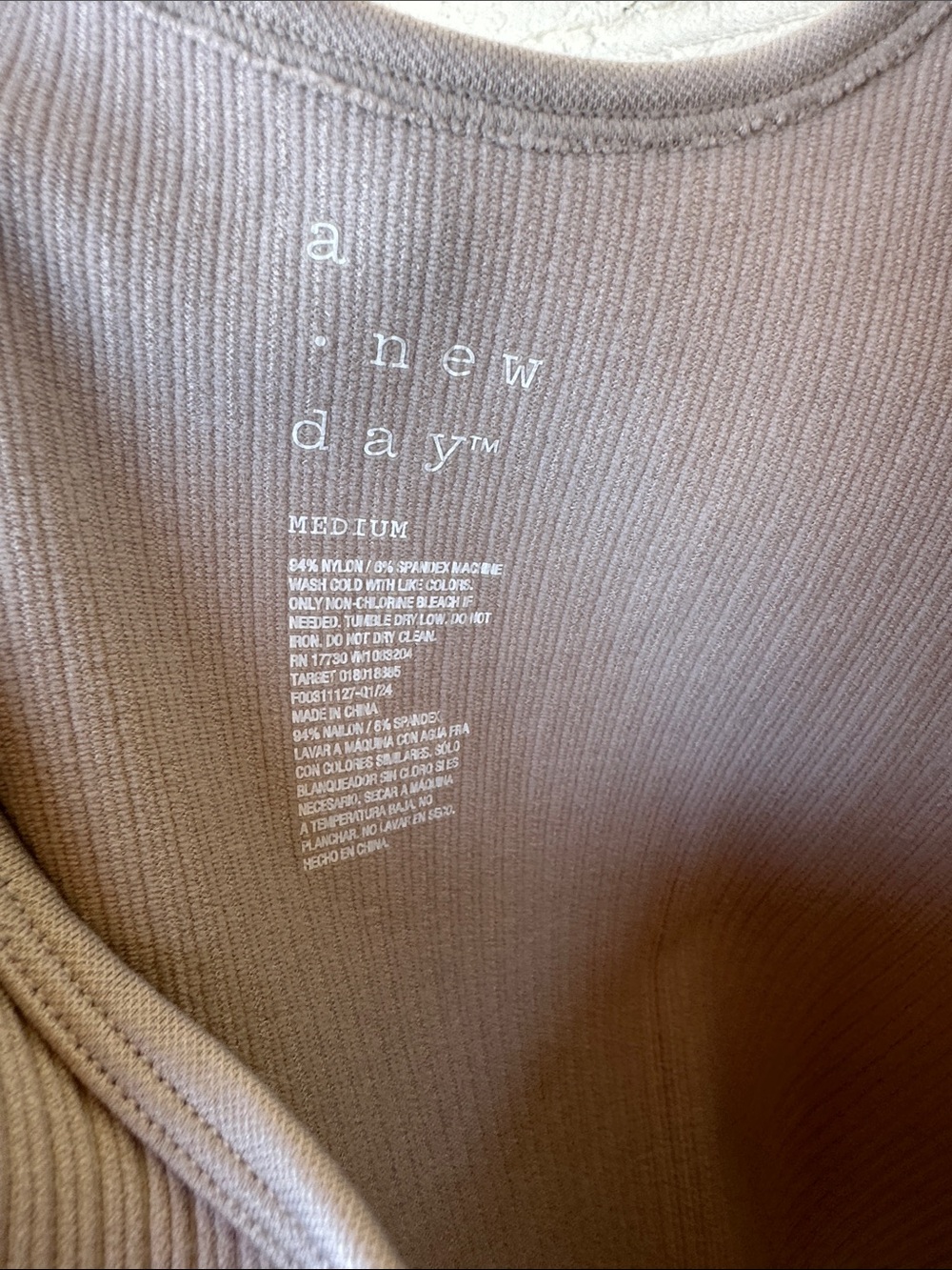 NEVER WORN a new day Ribbed Tank Top - Taupe Purply Gray - Picture 5 of 5